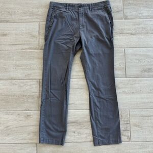 Bonobos Gray Pants Men's 33 x 30 100% Cotton Straight Pants